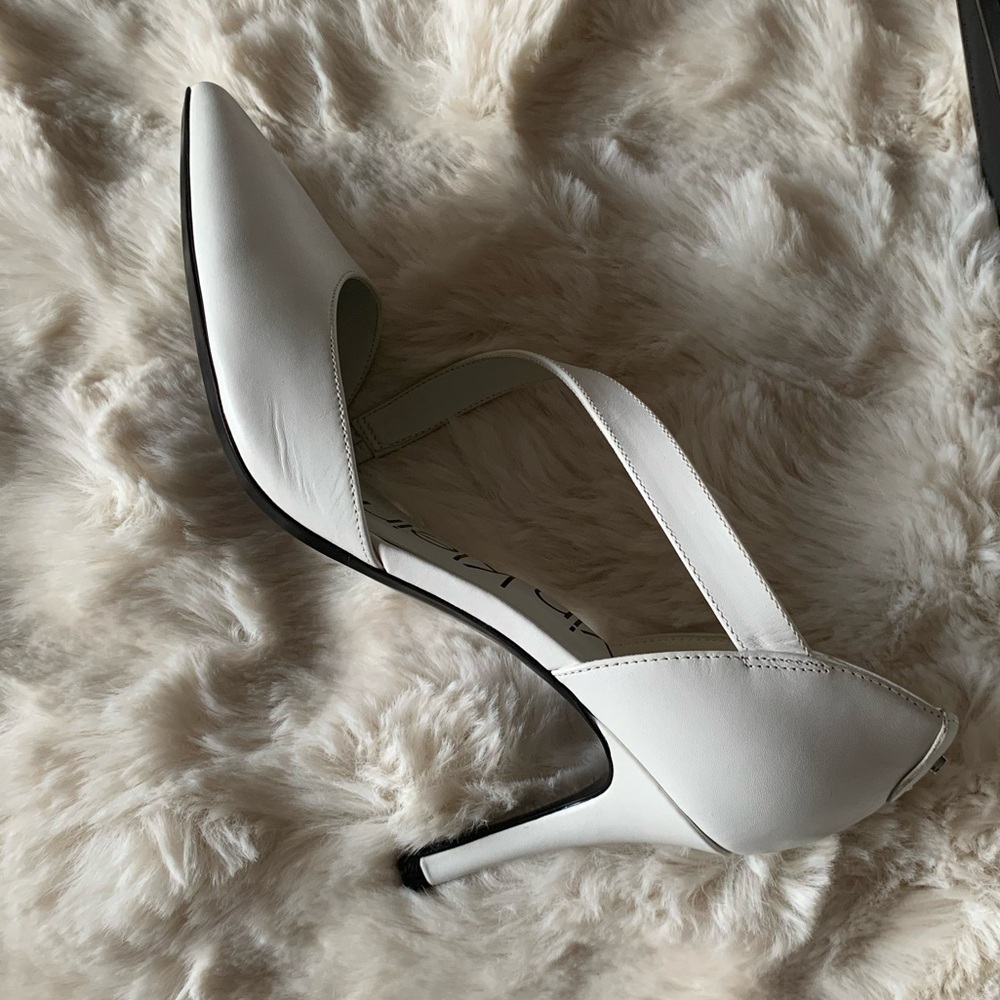Calvin Klein White Stiletto Heel Pumps, Size 8.5, NEW - Picture 5 of 7
